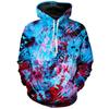 Spring And Autumn Fashion Men's Hoodie Horror Bloody Cosplay 3D Print Hoodies Street Casual Boy Sweatshirt Men's Oversized Top Clothing