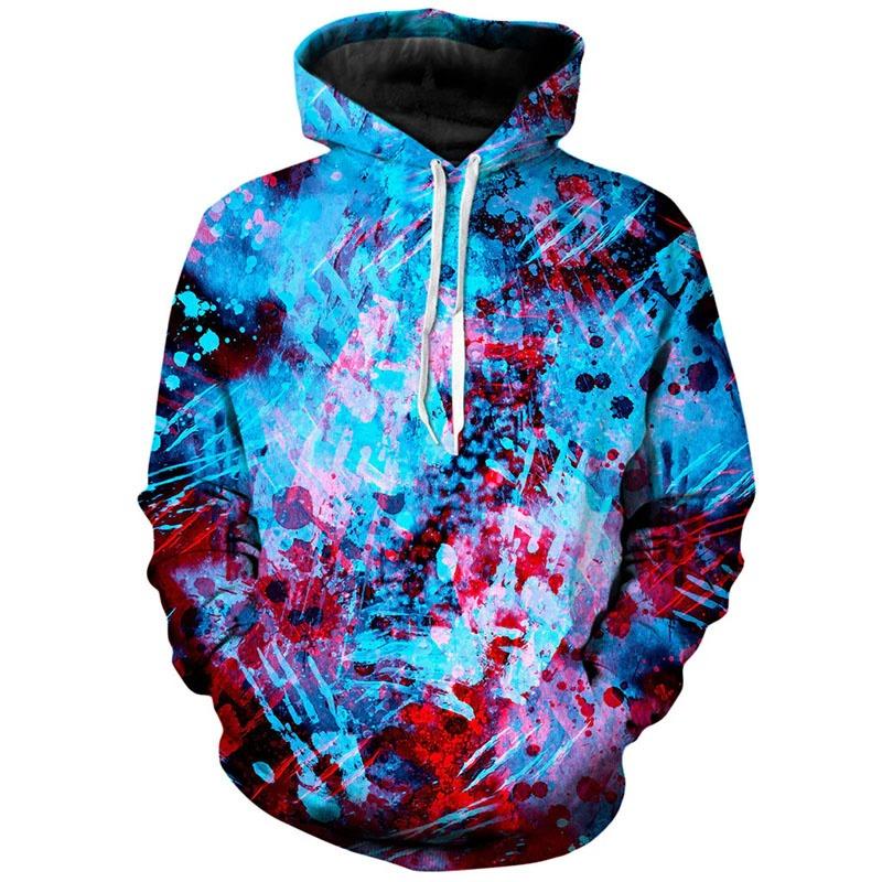 Spring And Autumn Fashion Men's Hoodie Horror Bloody Cosplay 3D Print Hoodies Street Casual Boy Sweatshirt Men's Oversized Top Clothing