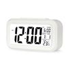 Alarm Table Stylish Digital Clock with Easy To Simple Multifunctional Clock, Clock, Light, Read, Design, Thermometer, White,
