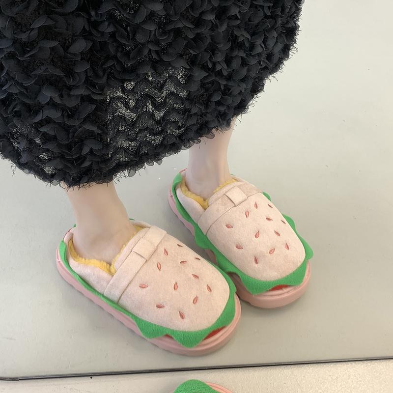 Fashion 2025 Autumn Women Slippers Funny Warm Baotou Shoes Platform Clogs Mules Outdoor Beach Sandals Casual Home Slippers Slides Women