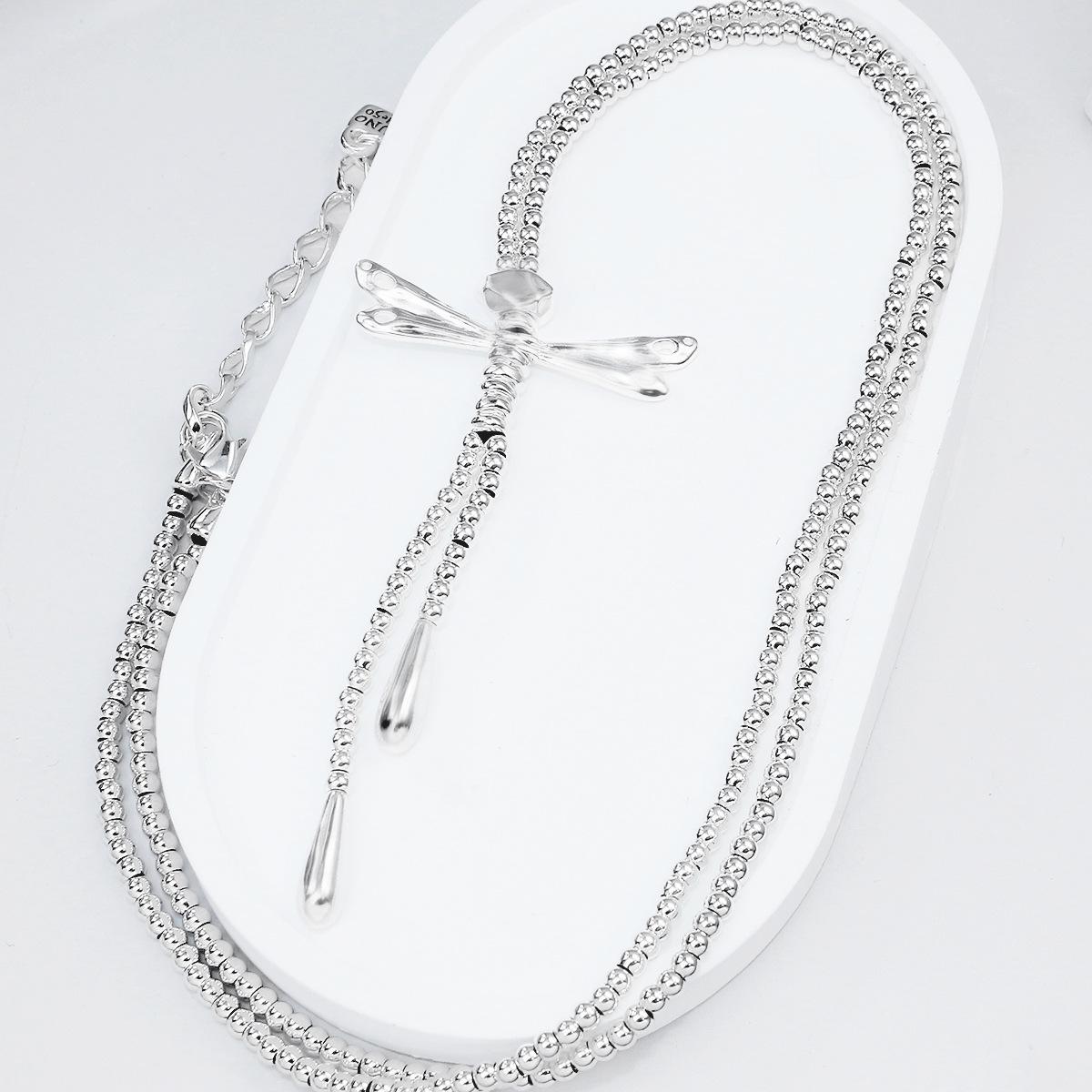 UNOde50 Dragonfly Bead Necklace: Women s Romantic 2025 Retro Jewelry 80cm + 6cm