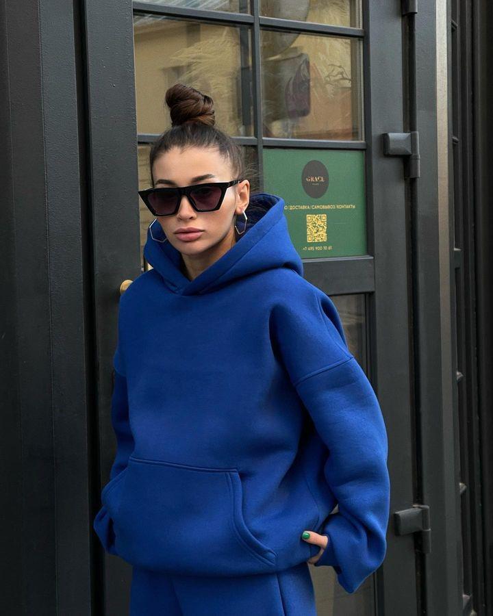 2024 Autumn Women's Plus Size European & American Sports Set - Casual Two-Piece Hoodie