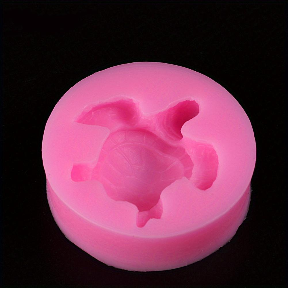 1PC Ocean Themed Silicone Mold Cute Turtle Shaped Resin Casting Mold Mousse Chocolate Cake Baking Mold