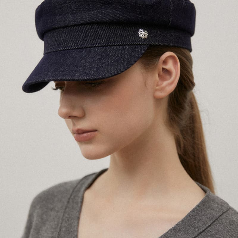 Tatiana Comfy Denim Sailor Cap HT8161