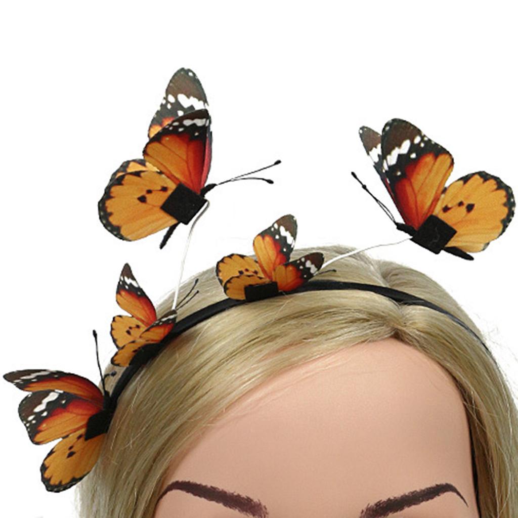 3d Butterfly Headband Butterfly Headpiece Butterfly Fascinator Hat Tea Party Hat Butterfly Hair Hoop Butterfly HairBand