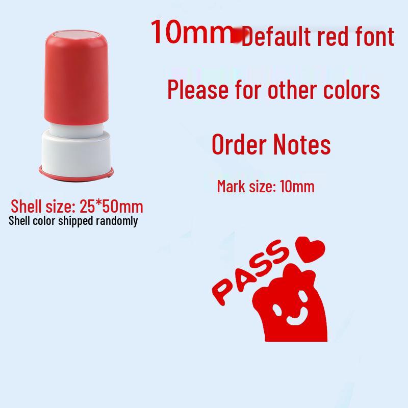 Children's Reward Stamp Set: Cartoon Teacher Small Red Flower Stamps for Kindergarten and Primary School