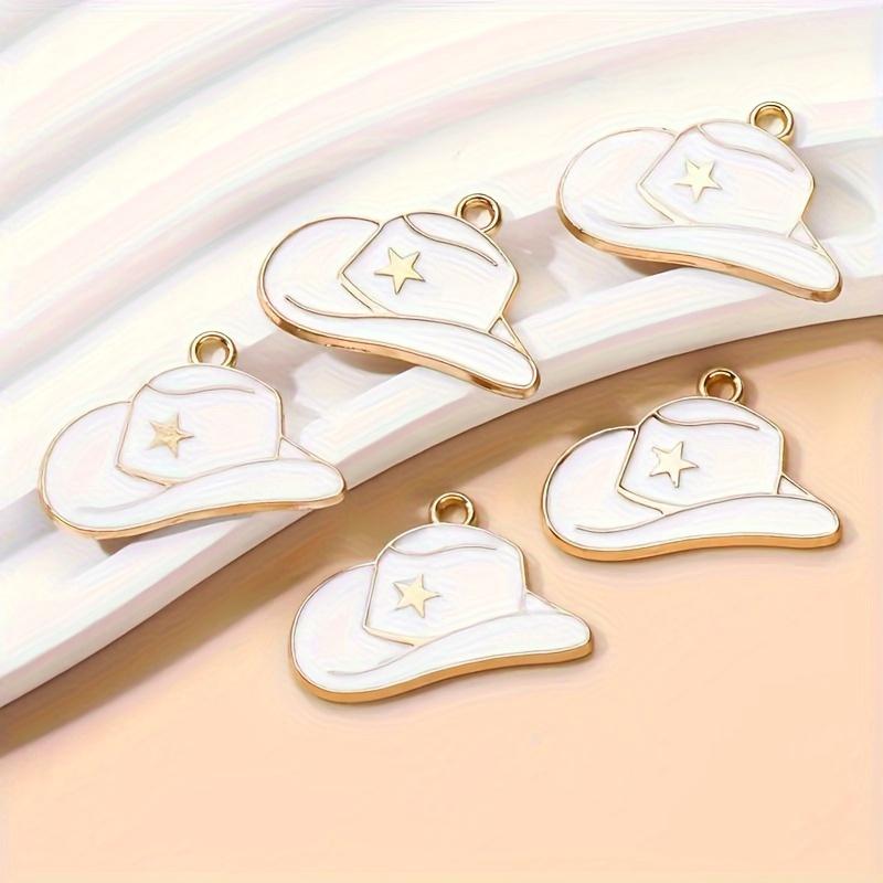 12pcs Alloy Cowboy Boot and Hat Charms for DIY Jewelry Making - Versatile Pendants for Necklaces Bracelets and Earrings.