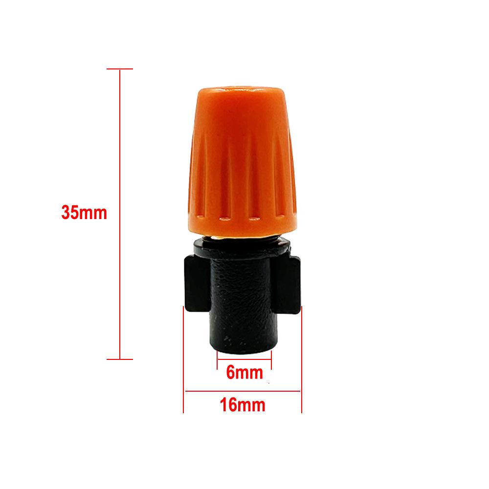 Adjustable Orange Garden Micro-Sprinkler for Cooling, Dust Removal, and Automatic Irrigation