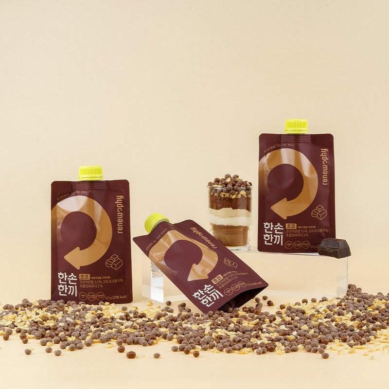 Renew Pie Einhandmahlzeit Proteinshake Schokolade Matcha Mais Süßkartoffel Getreide Geschmack