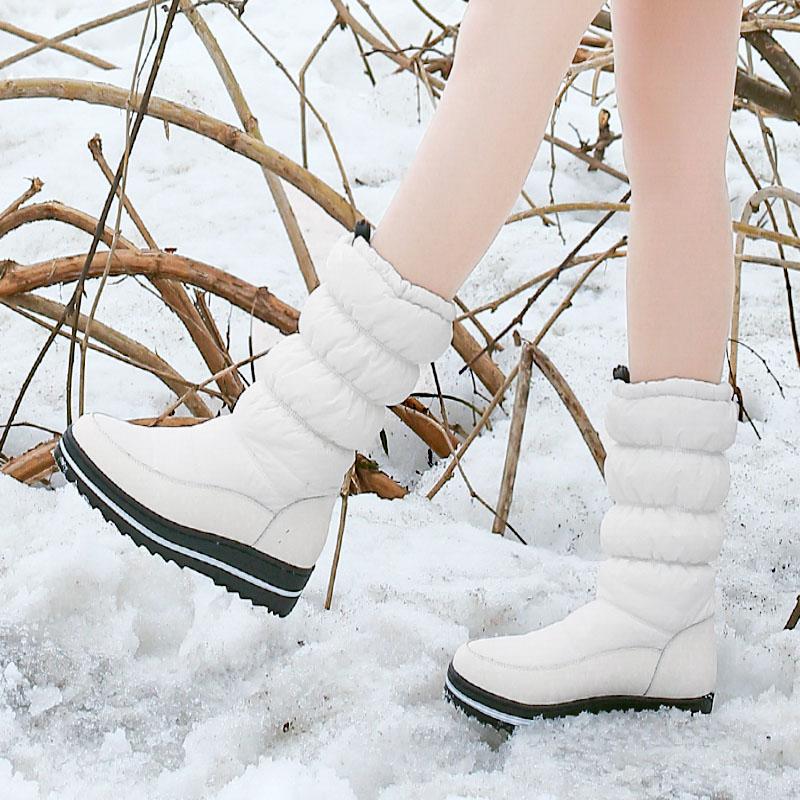 Women's snow boots winter warm and comfortable non-slip long-staple shoes large size casual cotton shoes