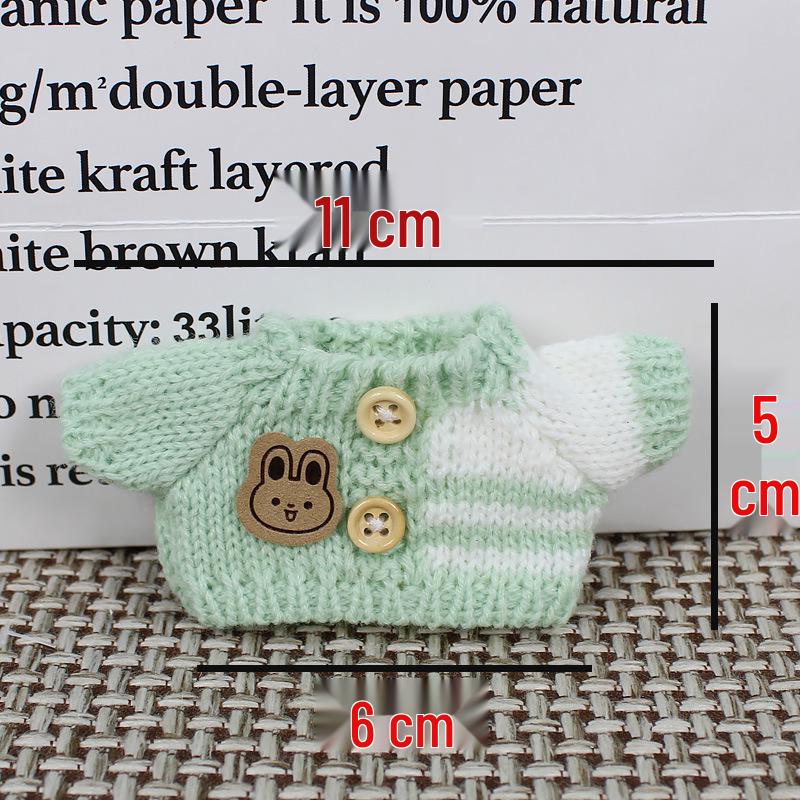 17cm Plush Doll Clothes: Sweater & Wool Hat for Generations 1-3