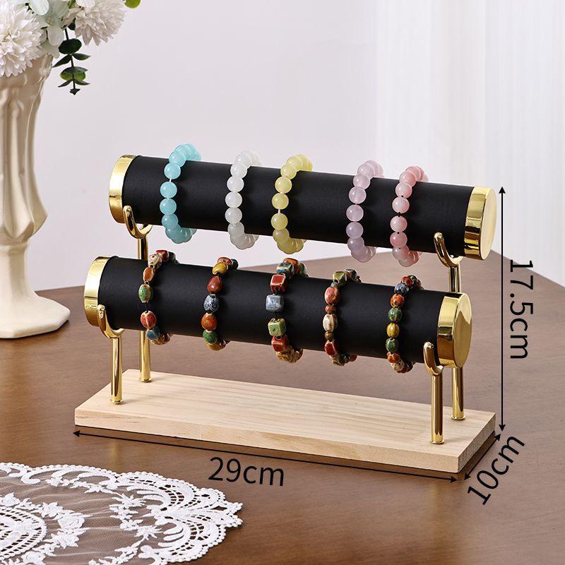 Premium Solid Wood Triple Layer Jewelry and Bracelet Display Stand