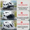 Kask rowerowy 4 w 1 z okularami przeciwsłonecznymi / Daszkiem Bezpieczeństwa Kaski Wielotrybowe noszenie Kask rowerowy Kask rowerowy MTB Dla kobiet Mężczyzn