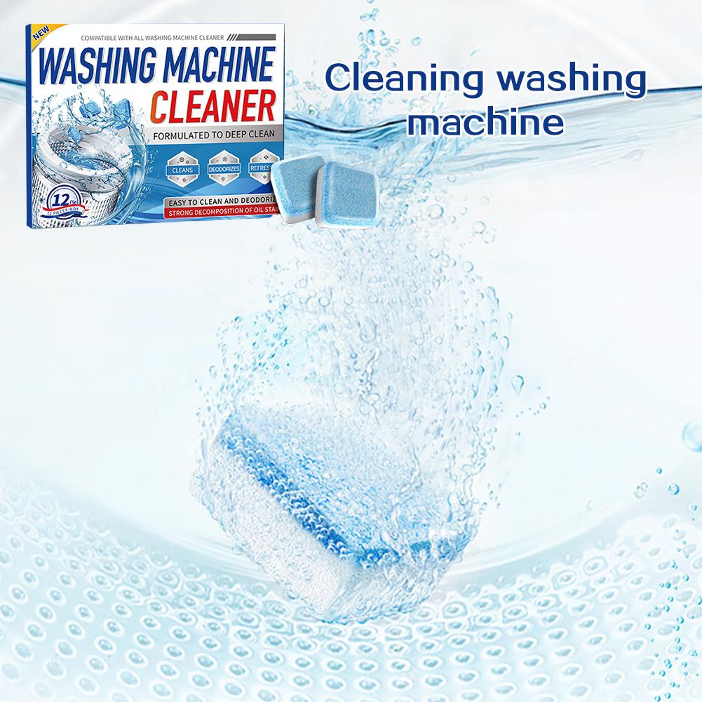 12/24pcs Washing Machine Descaler 360 Degree All Around Deep Cleaning Limescale Remover for Clean Inside Drums Cleaner