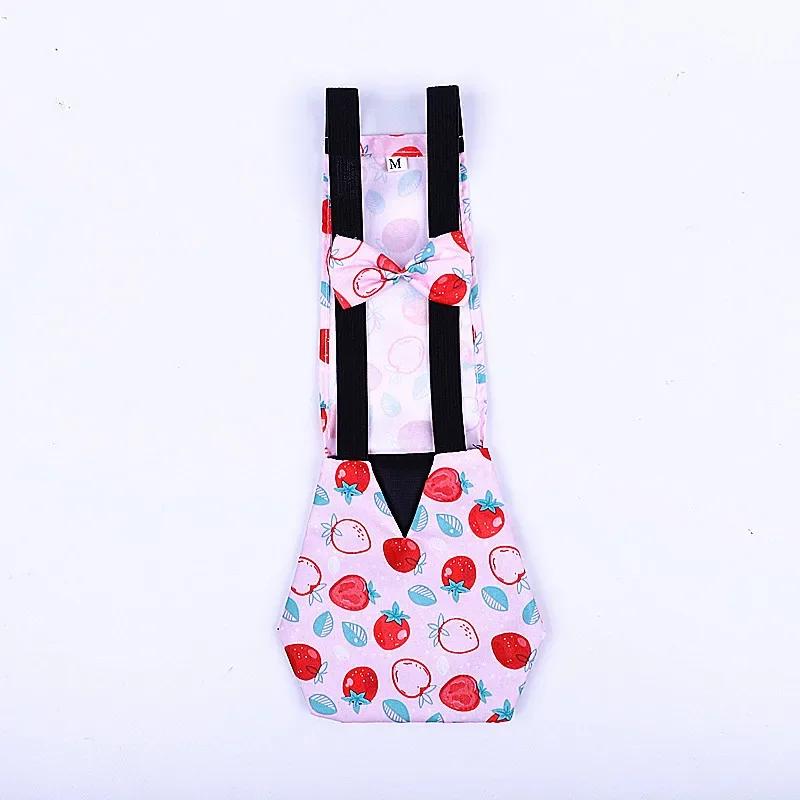 Pet Supplies Duck Diapers Goose Flight Suits Cute Chicken Physiological Pants Washable Nappy with Elastic Band Bowknot Design