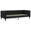 Extendable Daybed with Mattresses Black 80x200 Cm Fabric
