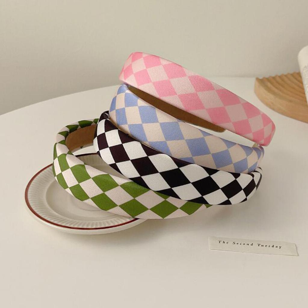 New Fashion Headband For Women Classic Plaid Hairband Spring Casual Turban For Girls Hair Accessories