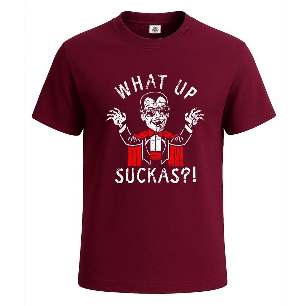 What up suckas man graphic novelty funny mens tshirt party gift tee top 2XL