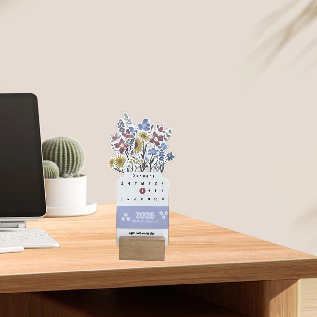 Ahşap Tabanlı Kağıt Çelenk, Çiçek Takvimi 2026