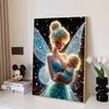 Diamond Mosaic Colorful Diamond Painting Tinker Bell and The Child Full Round Embroidery Cartoon Creative Hobbies Wall Decor
