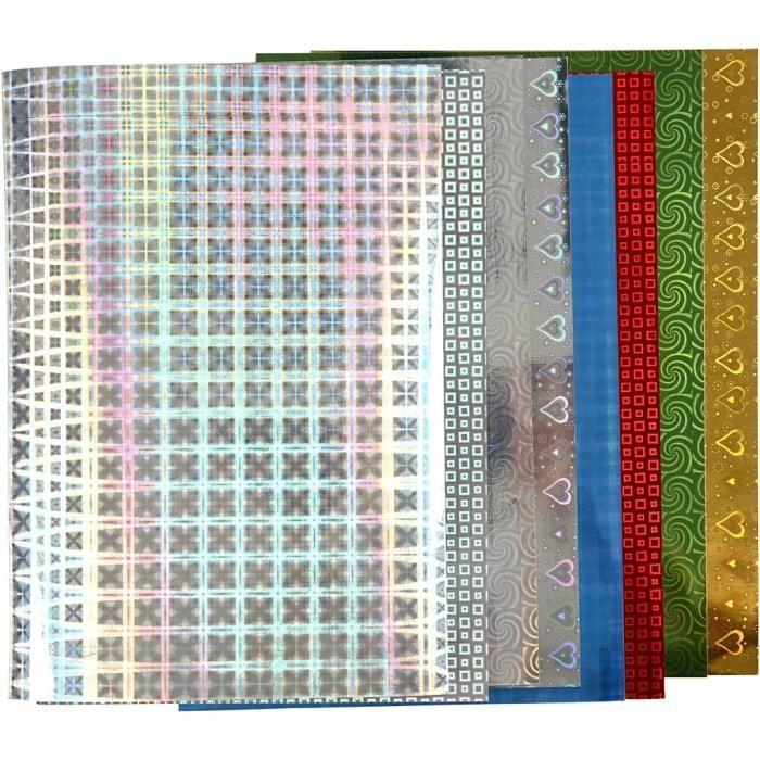 Creativ Holographic Paper A4 21 X 30 Cm 120 G 8 Sheets - 449470
