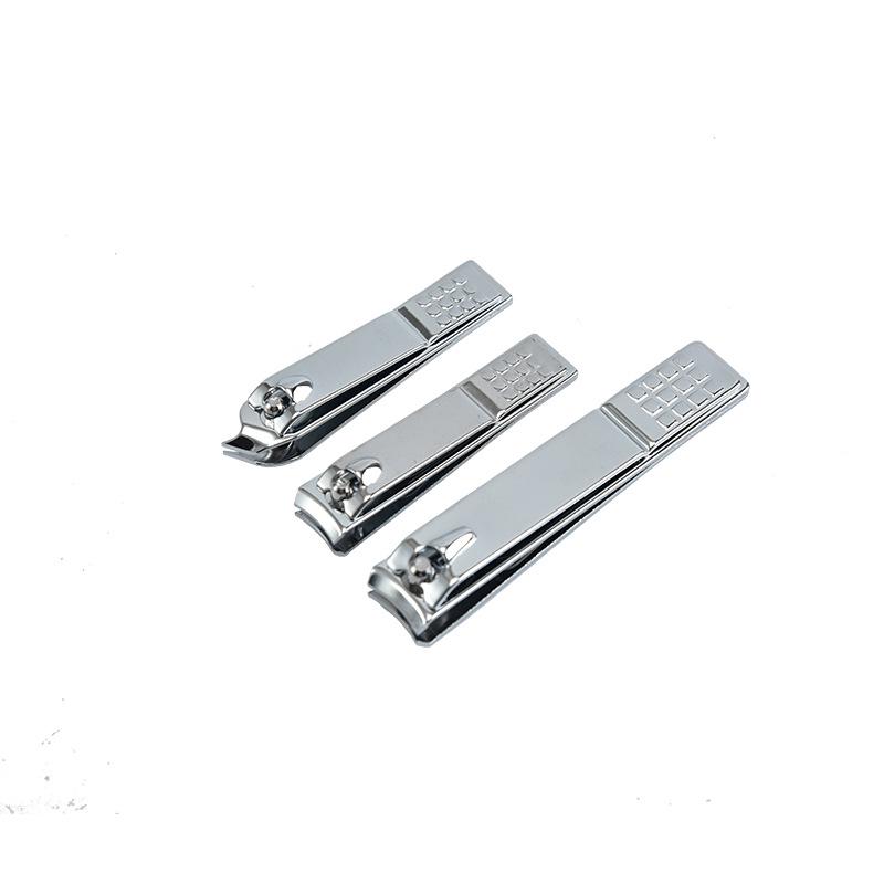 Carbon Steel Manicure Nail Clippers Set: Splash-Proof Large & Small Clippers