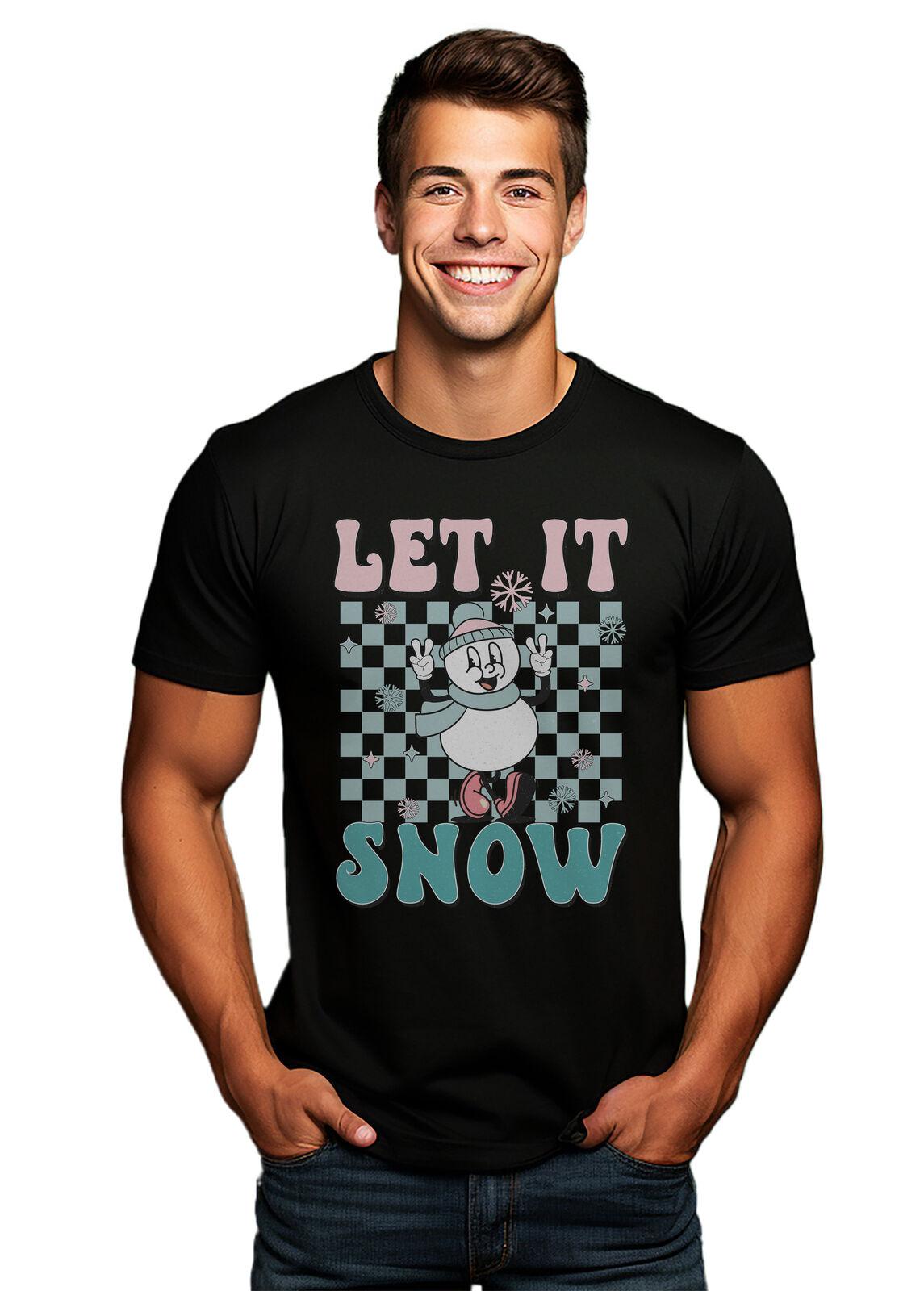 T-shirt PrintBar Let It Snow - Dr?le et Festif! 100% coton, t-shirt dr?le, Un S