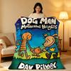 Cartoon D-Dog M-Man Throw  High-Density Short Plush Blanket Soft Skin-Friendly For Sofa Nap Air-Conditioned Room
