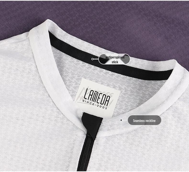 Lampaida Men's Quick-Dry Cycling Jersey - Summer Short Sleeve, Breathable Sportswear