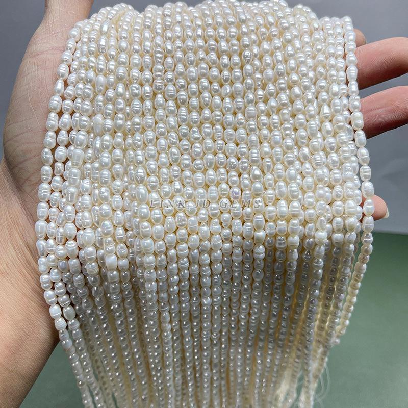 4-5mm Natural Irregular Freshwater Pearl Beads for Handmade Necklaces and Jewelry DIY