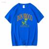 Don Broco Bedford Dinosaur T Shirt vintage Lavato grafico Traspirante uomo Alla moda Leggermente streetwear moda Unisex