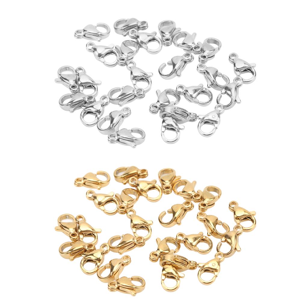 25 szt. Zapięcia homara ze stali nierdzewnej klipsy homara dla DIY bransoletki naszyjnik tworzenia biżuterii 9x