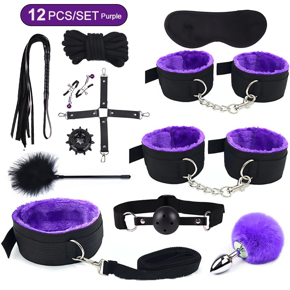 Sex Toys Set for Adult 18 Couple Flirt Game Handcuffs Anal Plug Vibrators  Erotic Products for Sexy Shop Sextots Woman