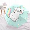1 Stück Einhorn-Katze-Thema Hochwertiger Regenschirm, Automatisches Öffnen und Schließen, Multifunktionaler Regenschirm G0811281