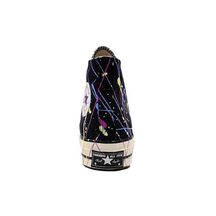 Converse Chuck 70 High Paint Splatter - Black Unisex Sneakers Hyper-Magenta Egret 170801C