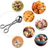 2 PCS None-Stick Meat Ballers, Stainless Steel Meat Baller Tongs, Cake Pop Meatball Maker Ice Tongs, Cookie Dough Scoop for Kitchen. (1.38" and