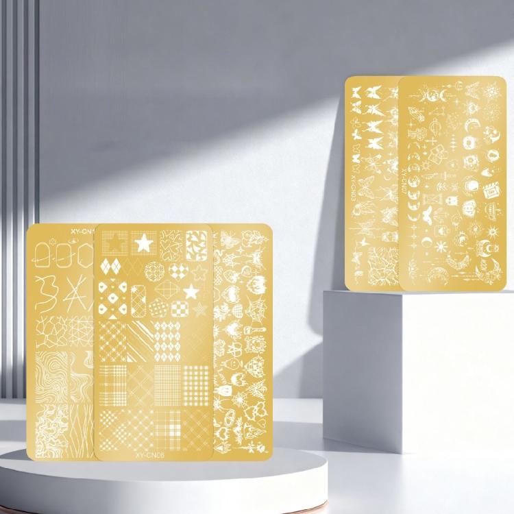 Long Lasting Metal Nail Design Stamp Reusable Template With Detailed Embossing For Gel And Regular Polish Users