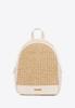 Wittchen Women's Backpack With A Weave, Cream And Beige, Cream And Beige, Eco-Leather