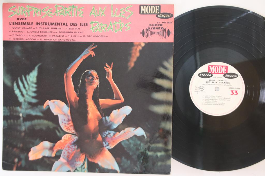 LP Record L'ENSEMBLE INSTRUMENTAL DES ILES - Surprise-partie Aux Iles Paradis STMD9024 MODE DISQUES France Jazz Used