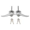 Durable-2Pcs Car Door Outside Locking Handles MATCHING LOCKS For Ford 1932 3-Window Coupe For Ford 1933 1934 Passenger Car