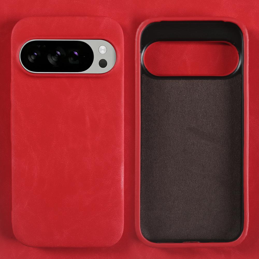 Fashion Solid Color Leather Case For Google Pixel 10 9 Pro XL 8 8A 7 7A 6 6A Pro Luxury Shockproof Armor Hard Back Cover Funda