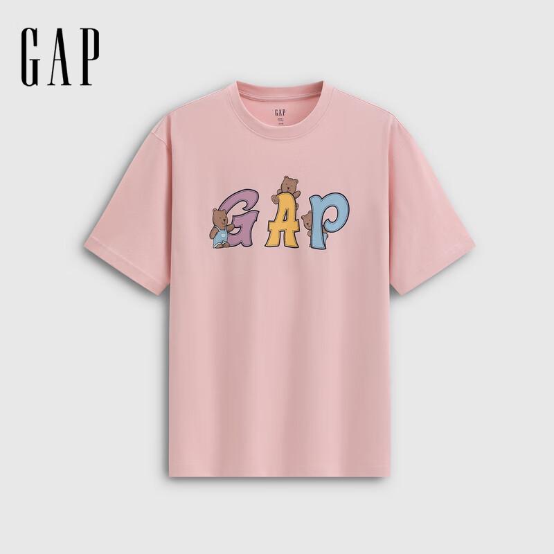 GAP Unisex Logo Print Loose Fit T-Shirt 165/88A