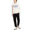 Fila X V&A Collaboration Morgan Series Floral Bird Logo Printed Hoodie Men Hoodies White F11M418207F-IV