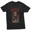 Sleighing Santa Guitarist Gothic Dark Christmas Rebel TShirt Unisex T-Shirt