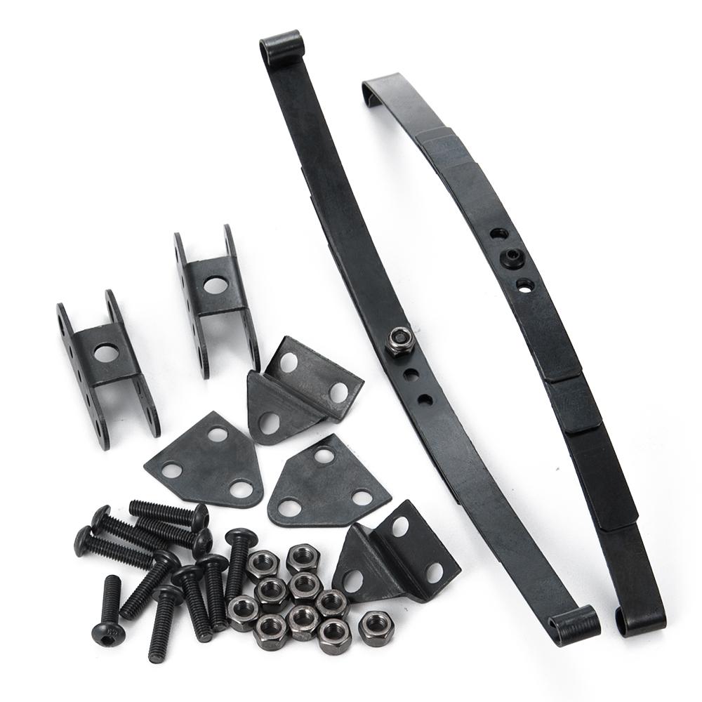 AXSPEED Black Hard Leaf Spring Suspension Stainless Steel Bar for D90 1/10 RC Crawler Car Truck Model Upgrade Parts