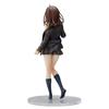 18CM Ogiwara Sayu Figure Anime Hige Wo Soru Soshite Joshikousei Wo Hirou Squatting Animation Model Toys Gifts Decoration PVC