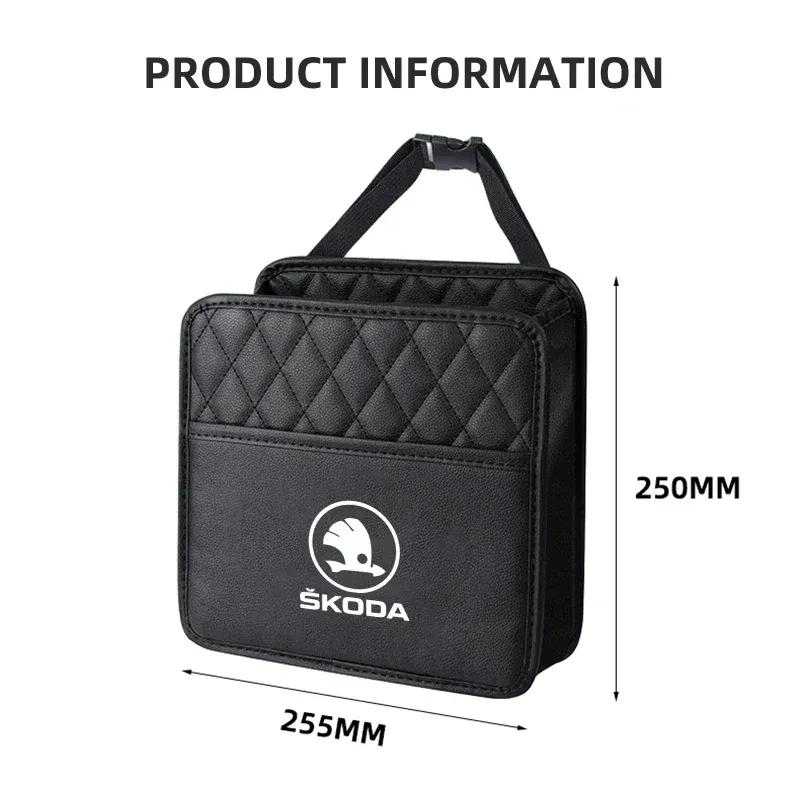 Borsa Organizzatore da Sedile Posteriore per Auto Borsa da Appendere Per Skoda Superb Octavia Rapid Kodiaq Kamiq Karoq Rapid Fabia Accessori