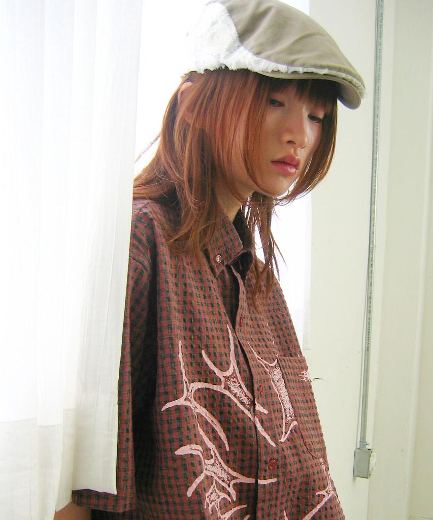 NICEGHOSTCLUB Flower Lace Skull Hunting Cap_Khaki(Ng2Gsuab23A)