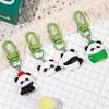 Cartoon Panda Schlüsselanhänger Acrylmaterialien 8er-Set Reizende Designs Tragbar für trendige Frauen Schlüssel- und Taschen-Dekoration