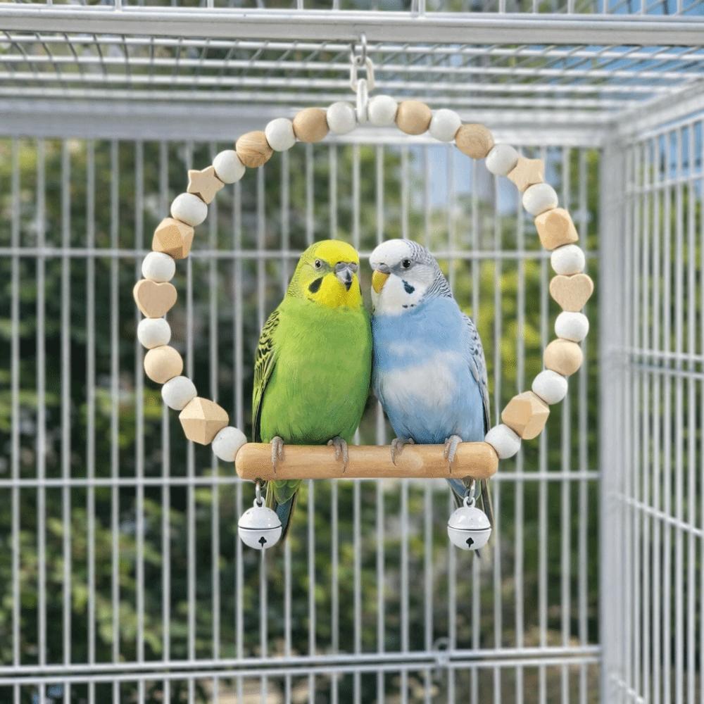 Sturdy Parrots Perches Toys Wooden Birds Climbing Ladder Exercise Playstand  Grinding Claws